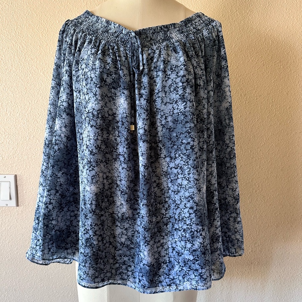 MICHAEL Michael Kors Navy Floral Blouse